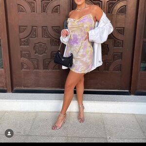 Fashion Nova tie dye mini dress size medium